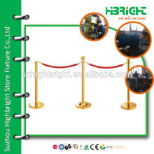 access control railings with velvet rope